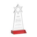 Star of David Red Abstract / Misc Crystal Award