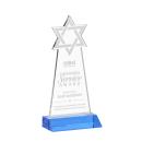 Star of David Sky Blue Abstract / Misc Crystal Award