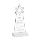 Star of David White Abstract / Misc Crystal Award
