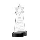 Star of David Black on Alberton Base Abstract / Misc Crystal Award