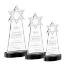 Star of David Black on Alberton Base Abstract / Misc Crystal Award