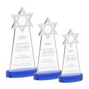 Star of David Blue on Alberton Base Abstract / Misc Crystal Award