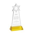 Star of David Gold on Hartford Base Abstract / Misc Crystal Award