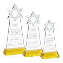 Star of David Gold on Hartford Base Abstract / Misc Crystal Award
