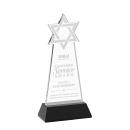 Star of David Black on Hartford Base Abstract / Misc Crystal Award