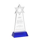 Star of David Blue on Hartford Base Abstract / Misc Crystal Award