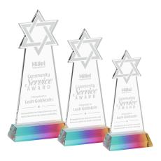 Star of David Prismatic on Hartford Base Abstract / Misc Crystal Award - Newest Additions