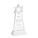 Star of David White on Hartford Base Abstract / Misc Crystal Award