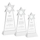 Star of David White on Hartford Base Abstract / Misc Crystal Award