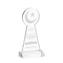 Crescent & Star Clear Abstract / Misc Crystal Award