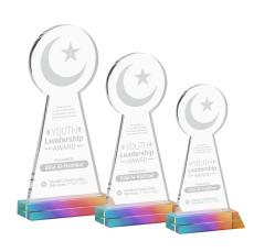Crescent & Star Prismatic Abstract / Misc Crystal Award - Newest Additions