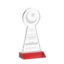 Crescent & Star Red Abstract / Misc Crystal Award