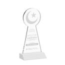 Crescent & Star White Abstract / Misc Crystal Award