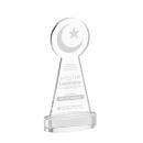 Crescent & Star Clear on Alberton Base Abstract / Misc Crystal Award