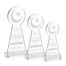 Crescent & Star Clear on Alberton Base Abstract / Misc Crystal Award