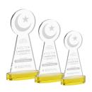 Crescent & Star Gold on Alberton Base Abstract / Misc Crystal Award