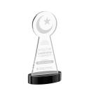Crescent & Star Black on Alberton Base Abstract / Misc Crystal Award