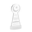 Crescent & Star White on Alberton Base Abstract / Misc Crystal Award