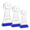 Crescent & Star Blue on Hartford Base Abstract / Misc Crystal Award