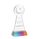 Crescent & Star Prismatic on Hartford Base Abstract / Misc Crystal Award