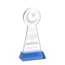 Crescent & Star Sky Blue on Hartford Base Abstract / Misc Crystal Award