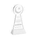 Crescent & Star White on Hartford Base Abstract / Misc Crystal Award