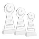 Crescent & Star White on Hartford Base Abstract / Misc Crystal Award