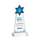 Star of David Full Color Clear Abstract / Misc Crystal Award