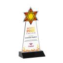 Star of David Full Color Black Abstract / Misc Crystal Award