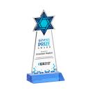 Star of David Full Color Sky Blue Abstract / Misc Crystal Award