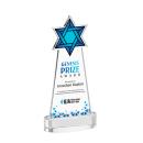 Star of David Full Color Clear on Alberton Base Abstract / Misc Crystal Award