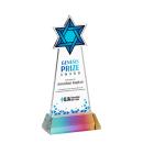 Star of David Full Color Prismatic on Hartford Base Abstract / Misc Crystal Award