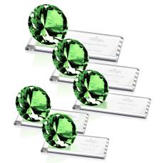 Gemstone Emerald on Starfire Crystal Award - Diamond Awards