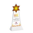 Star of David Full Color White on Hartford Base Abstract / Misc Crystal Award