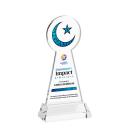 Crescent & Star Full Color Clear on Hartford Base Abstract / Misc Crystal Award
