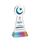 Crescent & Star Full Color Abstract / Misc on Hartford Base-Prismatic Crystal Award