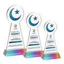 Crescent & Star Full Color Abstract / Misc on Hartford Base-Prismatic Crystal Award