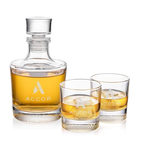 Corporate Recognition Gifts - Etched Barware - Baldwin Decanter Set