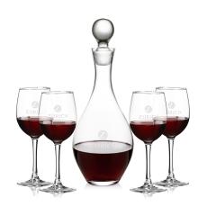 Briarwood Decanter & Connoisseur Wine Set - Etched Barware