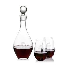 Briarwood Decanter & Boston Stemless Wine Set - Corporate Recognition Gifts