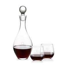 Briarwood Decanter & Garland Stemless Wine Set - Corporate Recognition Gifts