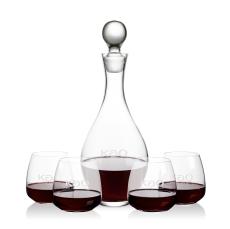 Briarwood Decanter & Hogarth Stemless Wine Set - Corporate Recognition Gifts