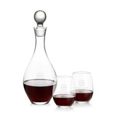 Briarwood Decanter & Stanford Stemless Wine Set - Corporate Recognition Gifts