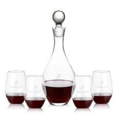 Briarwood Decanter & Vale Stemless Wine Set - Corporate Recognition Gifts