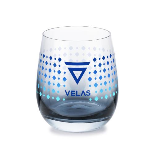 Corporate Recognition Gifts - Etched Barware - Wine Glasses - Soudan Stemless Wine Smoke - Full Color