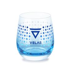 Soudan Blue Stemless Wine - Full Color - Etched Barware
