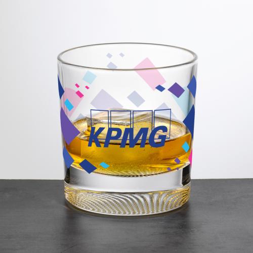Corporate Recognition Gifts - Etched Barware - Baldwin OTR - Full Color