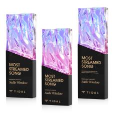 Ophelia Black Obelisk Crystal Award - Crystal Pillar Awards