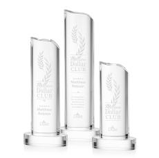Kilburn Clear Obelisk Crystal Award - Crystal Pillar Awards