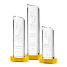 Kilburn Gold Obelisk Crystal Award - Crystal Pillar Awards